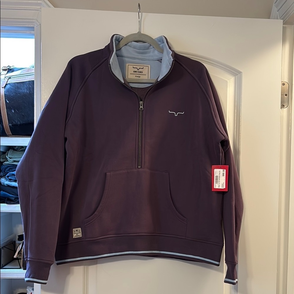 Woman’s Purple Half-Zip pullover
